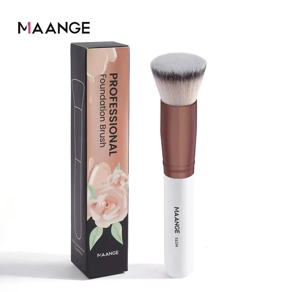 Maange 1PCS Makeup Brush with Box Foundation Concealer Powder Blush Contour Brush Dense Soft Bristle Brush Beauty Tool For Women