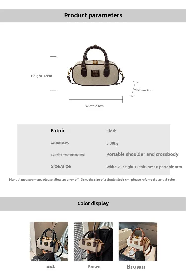 Luxury Designer Y2k Canvas Hand Bag Women Shoulder Crossbody Bags Ladies Tote Bag Purses High Quality Sac De Luxe Femme Fashion