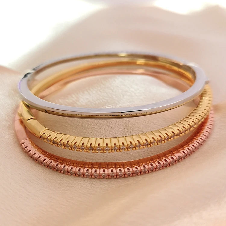 Luxury Fine Jewelry Bangles Bracelets For Women Bijoux Femme Armbanden Voor Vrouwen Gifts