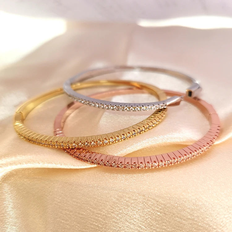 Luxury Fine Jewelry Bangles Bracelets For Women Bijoux Femme Armbanden Voor Vrouwen Gifts