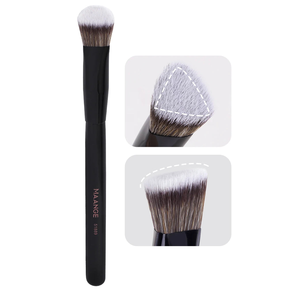 MAANGE Under Eye Concealer Makeup Brush Triangle Foundation Brush for Liquid Cream Blending Concealing Cosmetic Makeup Tools
