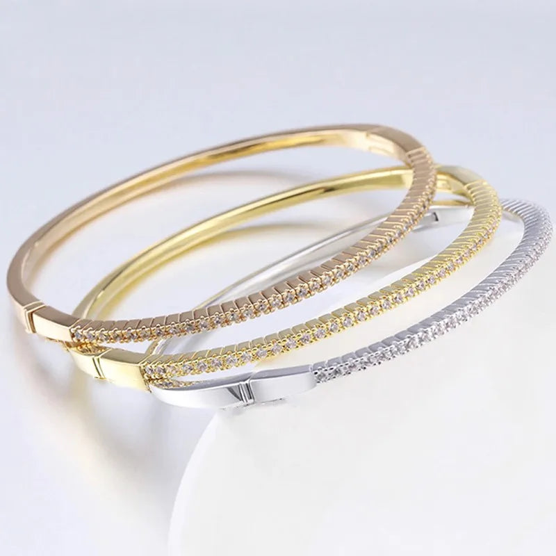 Luxury Fine Jewelry Bangles Bracelets For Women Bijoux Femme Armbanden Voor Vrouwen Gifts