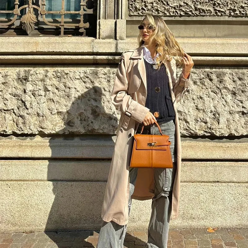 2025 Trapezoidal Leather Women's Bag Versatile Fashion Niche Handbag Top-handle Bags на сумки плечо кожаная sac de luxe femme