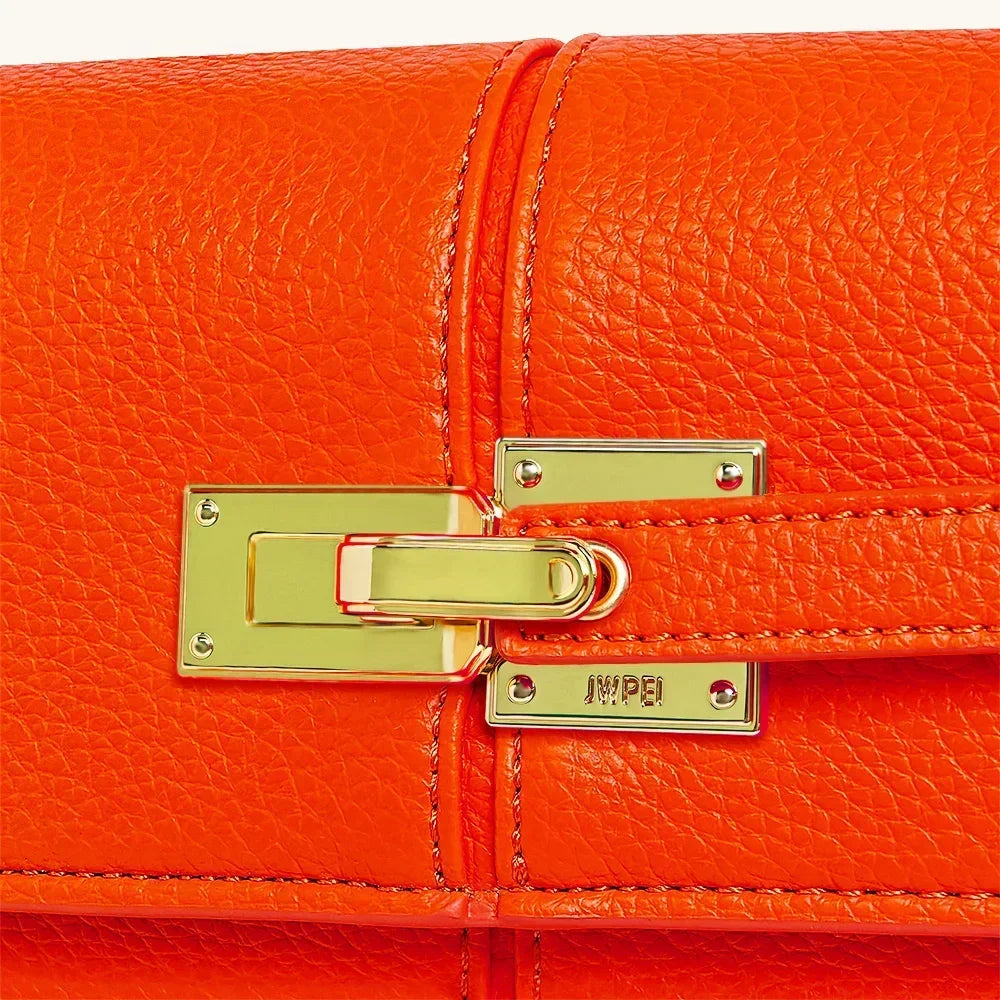 JW Pei 2025 New Leather Women's Bag Versatile Fashion Niche Handbag Top-handle Bags на сумки плечо кожаная sac de luxe femme