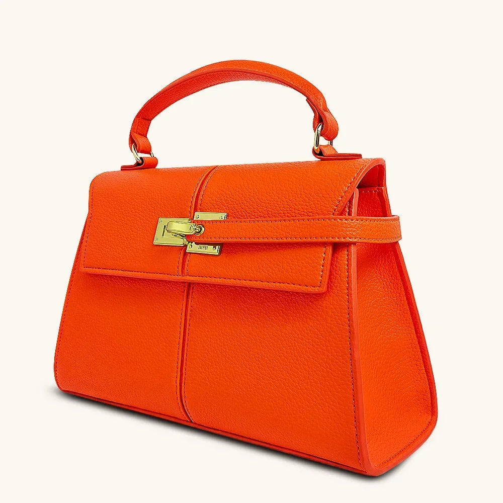 JW Pei 2025 New Leather Women's Bag Versatile Fashion Niche Handbag Top-handle Bags на сумки плечо кожаная sac de luxe femme